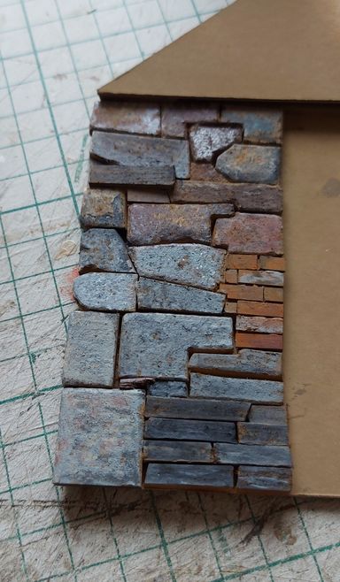 Dry-brushed wall
